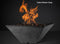 Slick Rock Concrete - RidgeLine Series Square Fire Bowl - Match Lit Slick Rock Concrete