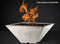 Slick Rock Concrete - RidgeLine Series Square Fire Bowl - Match Lit Slick Rock Concrete