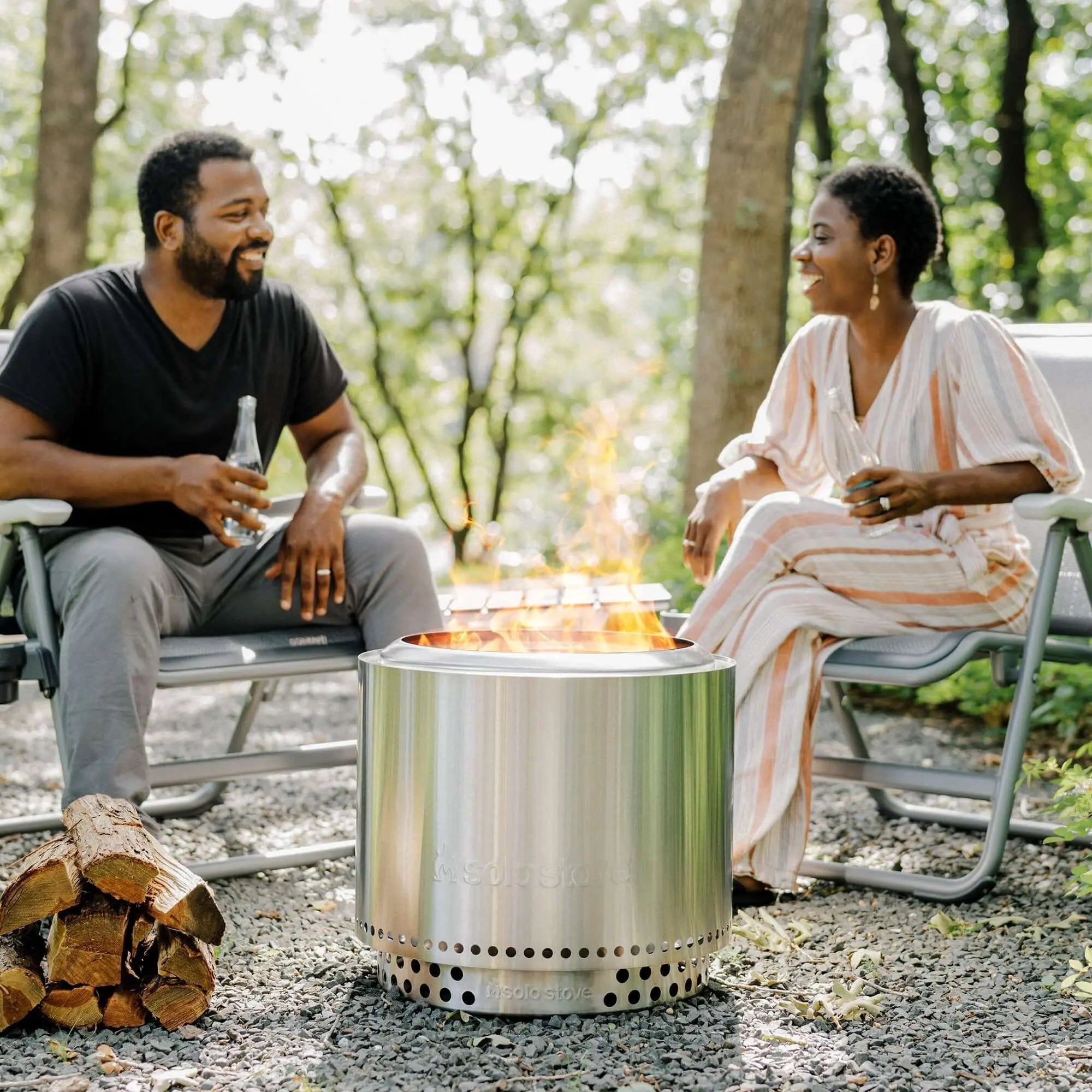 Solo Stove Bonfire Fire Pit + Stand + Shelter Bundle Solo Stove