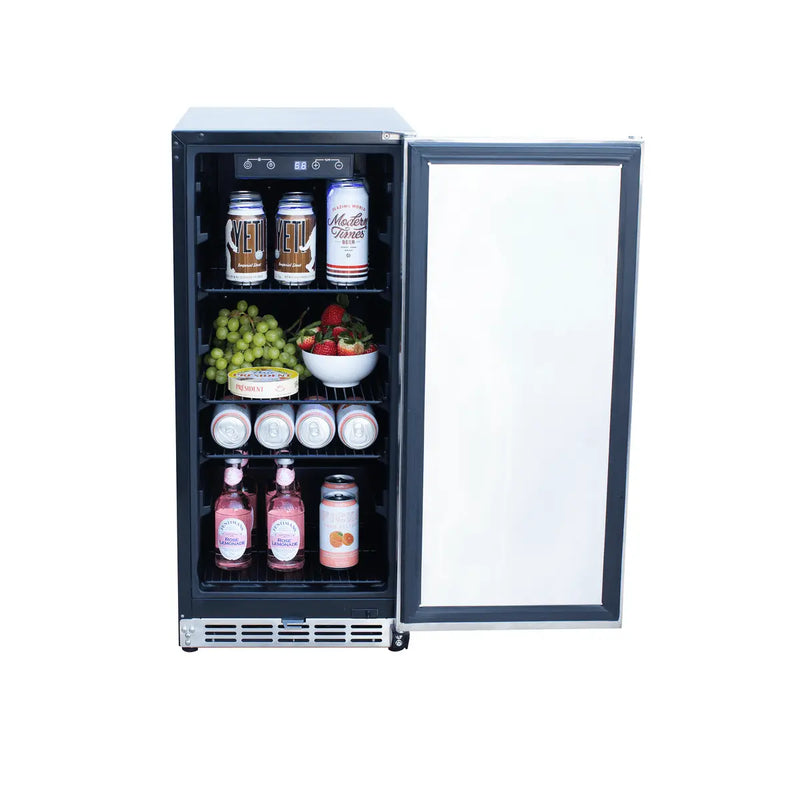 Summerset 15" Outdoor Refrigerator 15" Stainless Steel - Agent BBQ