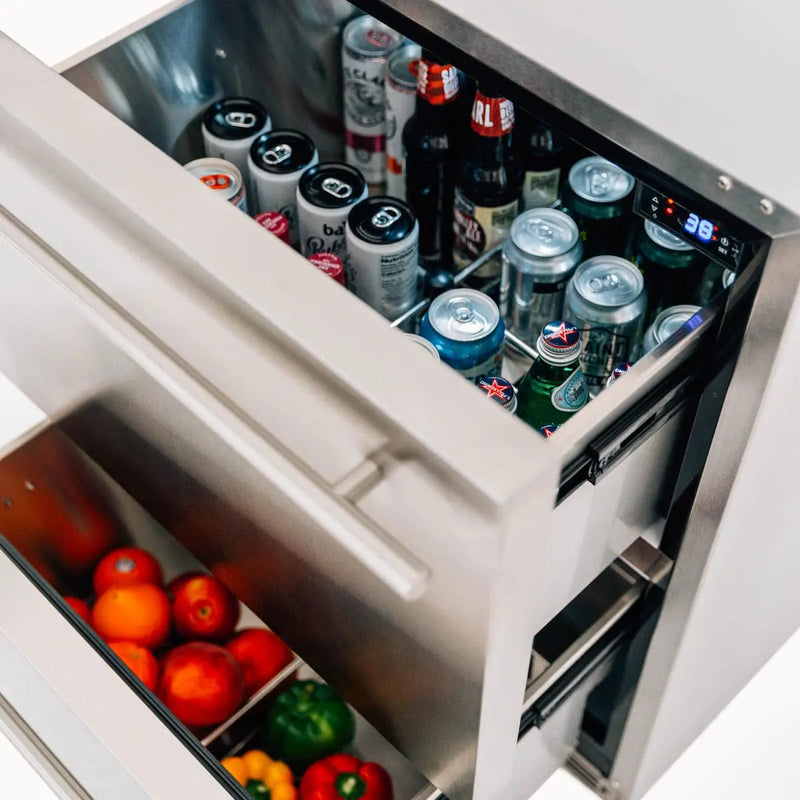 Summerset 24" 5.3c Deluxe 2-Drawer Refrigerator - Agent BBQ