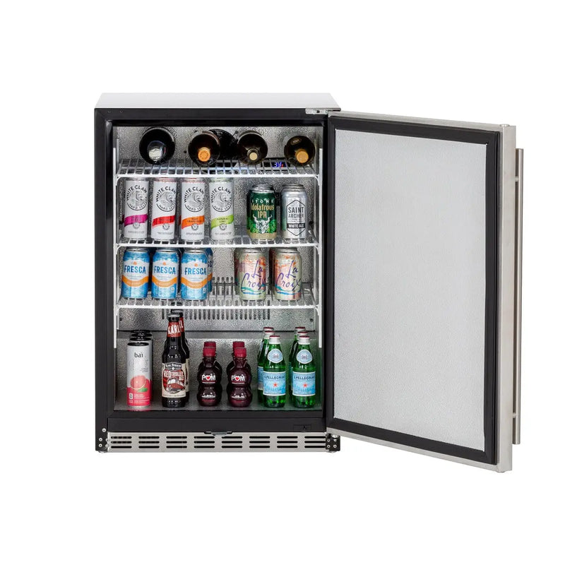 Summerset 24" 5.3c Deluxe Rated Refrigerator 304 Stainless Steel - Agent BBQ