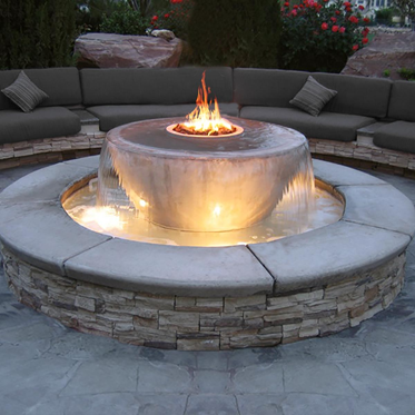 Sedona 360° Concrete Fire & Water Bowl