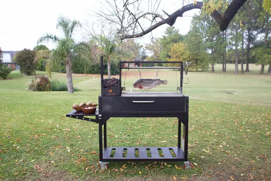 Tagwood BBQ Fully Assembled Argentine Santa Maria Wood Fire & Charcoal Grill - BBQ03SIF Tagwood BBQ
