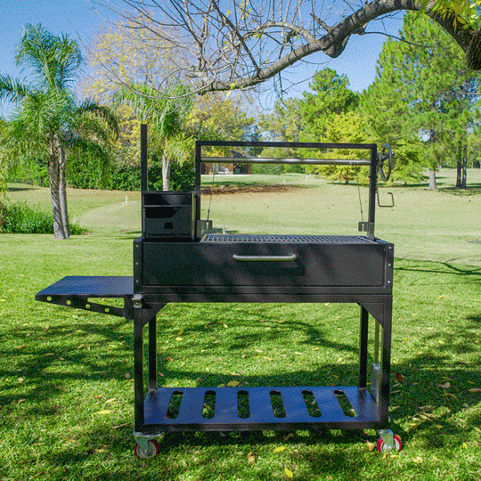 Tagwood BBQ Fully Assembled Argentine Santa Maria Wood Fire & Charcoal Grill - BBQ03SIF Tagwood BBQ