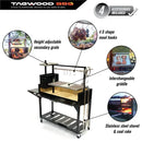 Tagwood BBQ Fully Assembled Argentine Santa Maria Wood Fire & Charcoal Grill - BBQ03SIF Tagwood BBQ