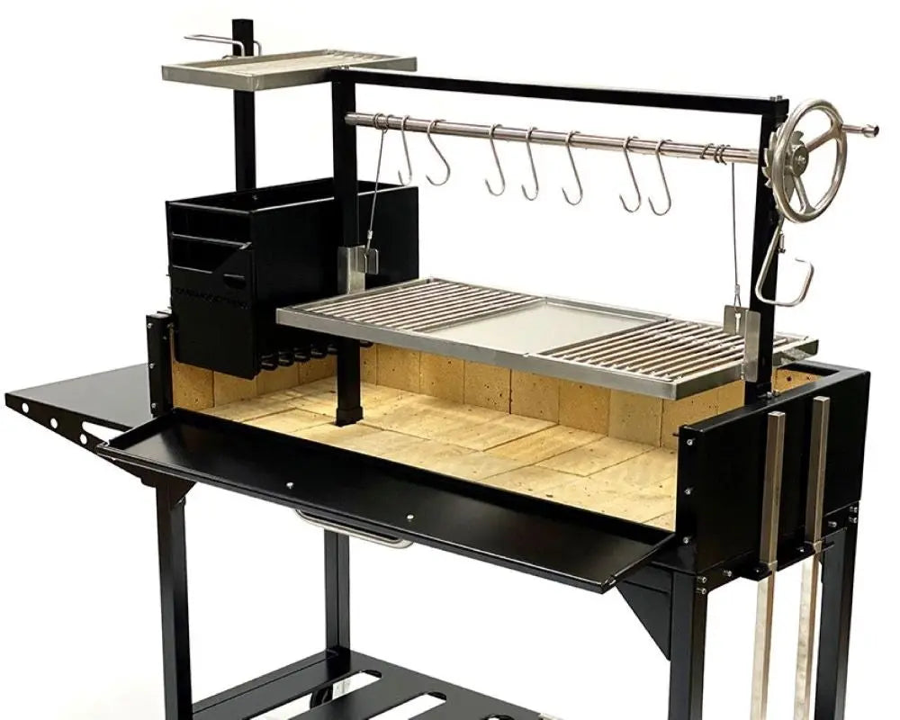 Tagwood BBQ Fully Assembled Argentine Santa Maria Wood Fire & Charcoal Grill - BBQ03SIF Tagwood BBQ