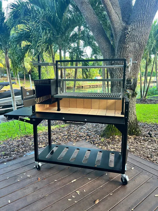 Tagwood BBQ Fully Assembled Argentine Santa Maria Wood Fire & Charcoal Grill - BBQ03SIF Tagwood BBQ