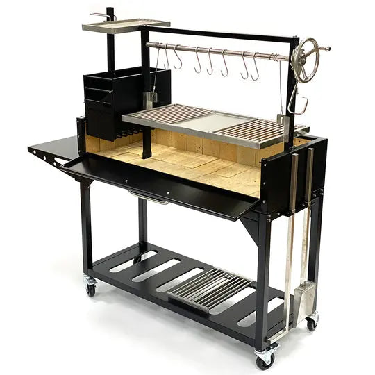 Tagwood BBQ Fully Assembled Argentine Santa Maria Wood Fire & Charcoal Grill - BBQ03SIF Tagwood BBQ