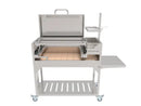 Tagwood BBQ Fully Assembled Argentine Santa Maria Wood Fire & Charcoal Grill with Top Lid - BBQ01SSF Tagwood BBQ
