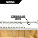 Tagwood BBQ Fully Assembled Argentine Santa Maria Wood Fire & Charcoal Grill with Top Lid - BBQ01SSF Tagwood BBQ