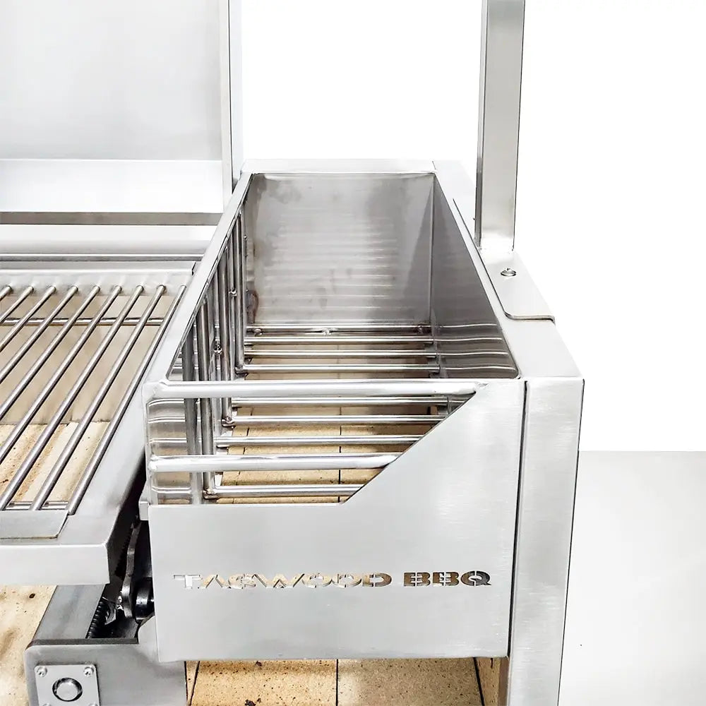 Tagwood BBQ Fully Assembled Argentine Santa Maria Wood Fire & Charcoal Grill with Top Lid - BBQ01SSF Tagwood BBQ