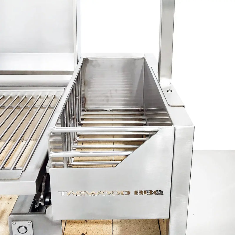 Tagwood BBQ Fully Assembled Argentine Santa Maria Wood Fire & Charcoal Grill with Top Lid - BBQ01SSF Tagwood BBQ