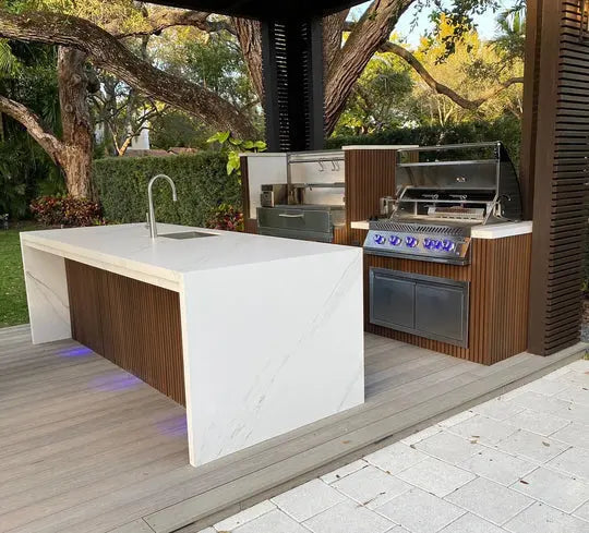 Tagwood BBQ Fully Assembled Built-In Santa Maria Argentine Wood Fire & Charcoal Gaucho Grill - BBQ05SSF Tagwood BBQ
