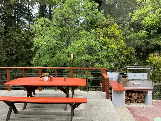 Tagwood BBQ Fully Assembled Built-In Santa Maria Argentine Wood Fire & Charcoal Gaucho Grill - BBQ05SSF Tagwood BBQ