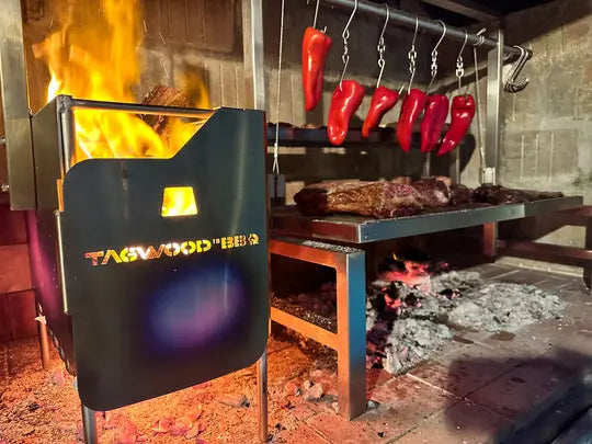 Tagwood BBQ Insert Style Argentine Santa Maria Wood Fire & Charcoal Grill - BBQ09SS Tagwood BBQ