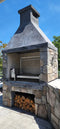 Tagwood BBQ Insert Style Argentine Santa Maria Wood Fire & Charcoal Grill - BBQ09SS Tagwood BBQ