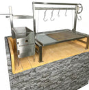 Tagwood BBQ Insert Style Argentine Santa Maria Wood Fire & Charcoal Grill - BBQ09SS Tagwood BBQ