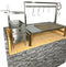 Tagwood BBQ Insert Style Argentine Santa Maria Wood Fire & Charcoal Grill - BBQ09SS Tagwood BBQ