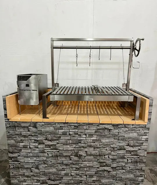 Tagwood BBQ Insert Style Argentine Santa Maria Wood Fire & Charcoal Grill - BBQ09SS Tagwood BBQ