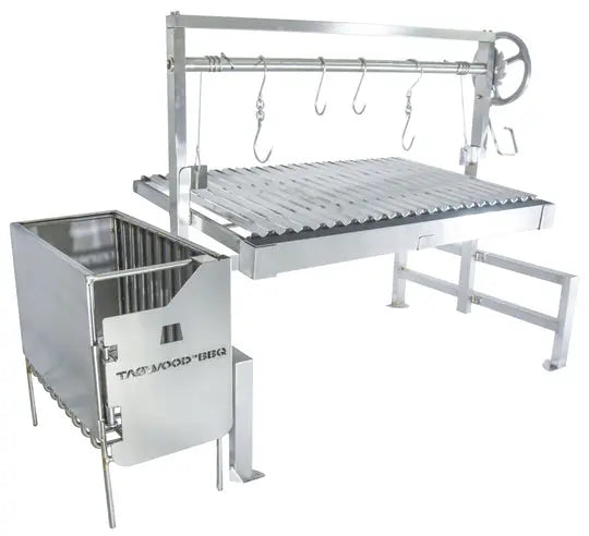 Tagwood BBQ Insert Style Argentine Santa Maria Wood Fire & Charcoal Grill - BBQ09SS Tagwood BBQ