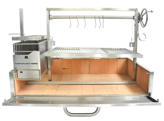 Tagwood BBQ XL Built-In Argentine Santa Maria Wood Fire & Charcoal Grill - BBQ25SS Tagwood BBQ