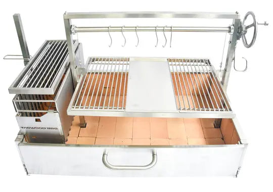 Tagwood BBQ XL Built-In Argentine Santa Maria Wood Fire & Charcoal Grill - BBQ25SS Tagwood BBQ