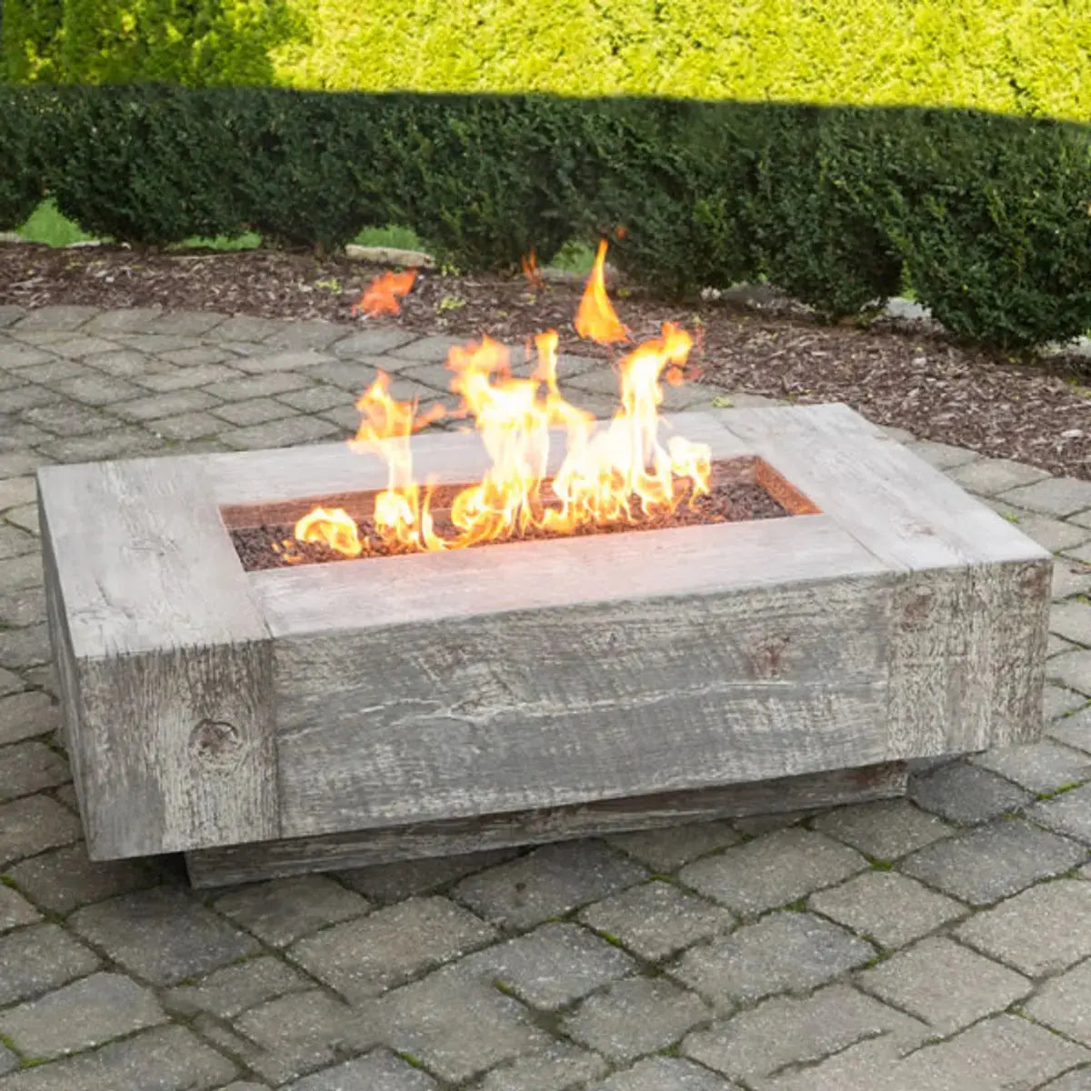 The Outdoor Plus Coronado Wood Grain Fire Pit 60" - OPT-COR60 The Outdoor Plus