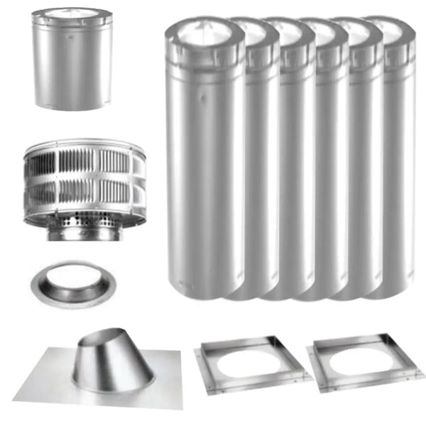Venting Kit for Fireplaces with SL300 Pipe Systems Majestic