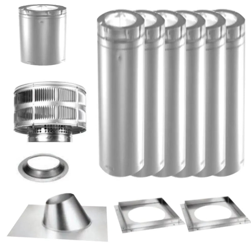 Venting Kit for Fireplaces with SL300 Pipe Systems Majestic
