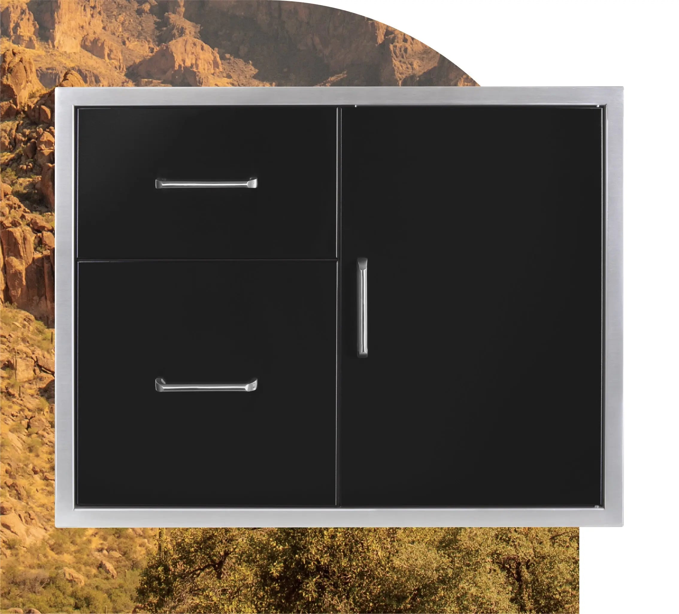 Wildfire 30 X 24 Access Door & Double Drawer Combo - WF-DDWCOMBO3024-BSS Wildfire Outdoor Living