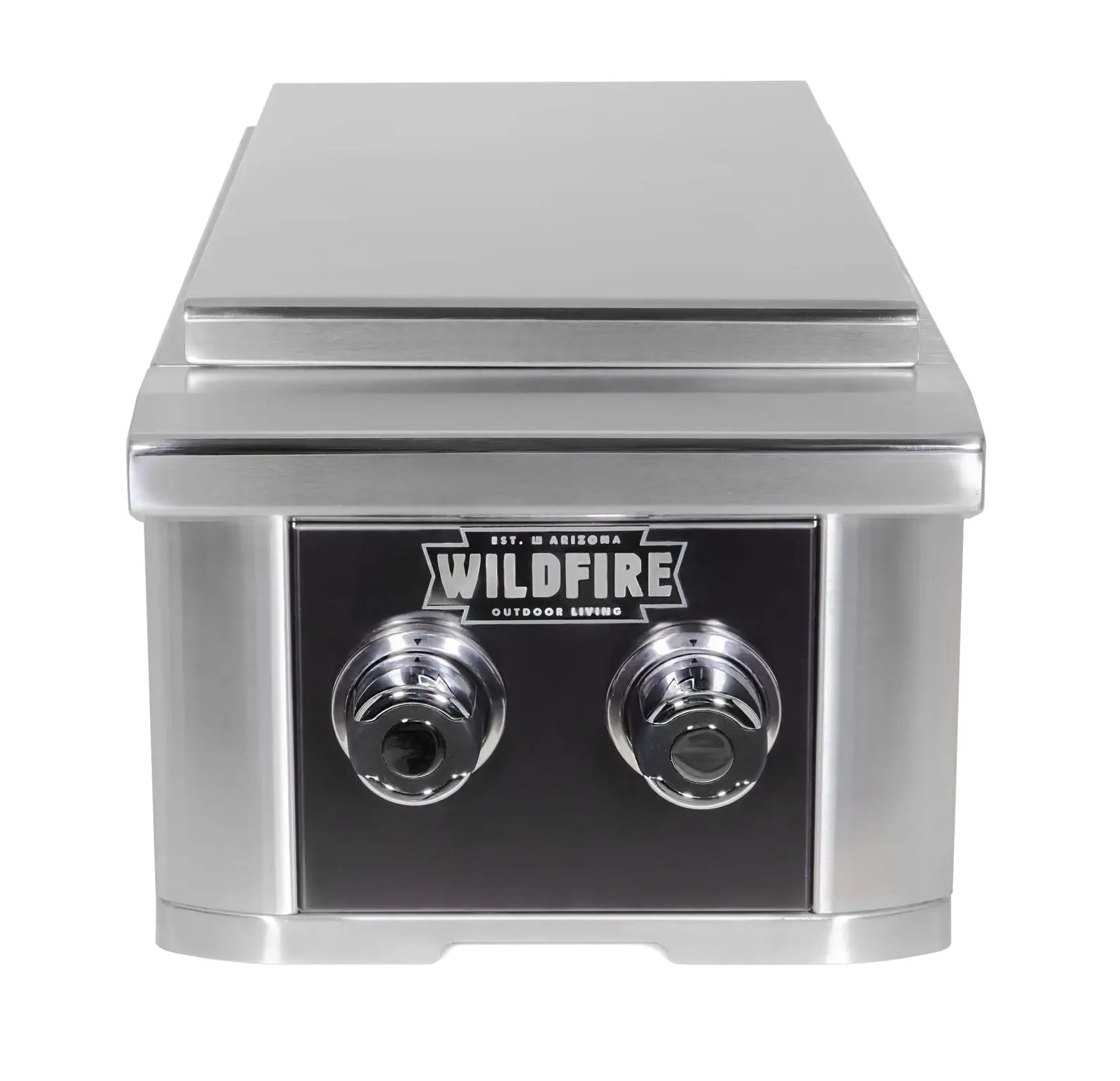 Wildfire Ranch Black 304 SS Gas Double Side Burner - WF-DBLSBRN-RH-LP/NG Wildfire Outdoor Living