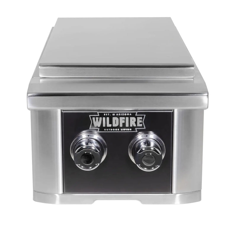 Wildfire Ranch Black 304 SS Gas Double Side Burner - WF-DBLSBRN-RH-LP/NG Wildfire Outdoor Living
