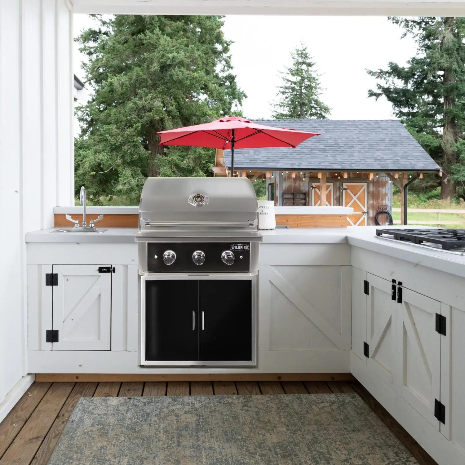 Wildfire Ranch PRO 30-Inch Black 304 SS Gas Grill - WF-PRO30G-RH-LP/NG Wildfire Outdoor Living