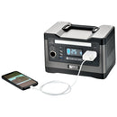 X500 Solar Generator Kit 540Wh Generator and 100 Watt Portable Solar Panel Black Rich Solar