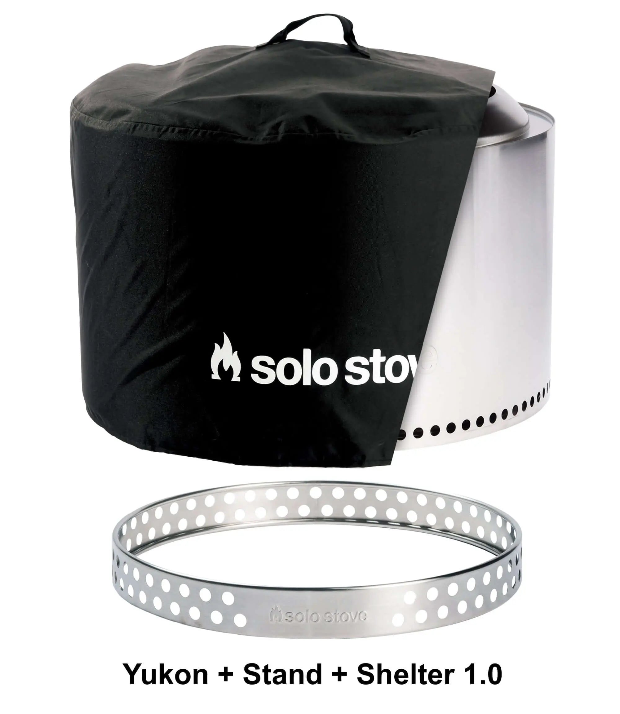 Yukon Fire Pit Stand and Shelter Bundle Solo Stove