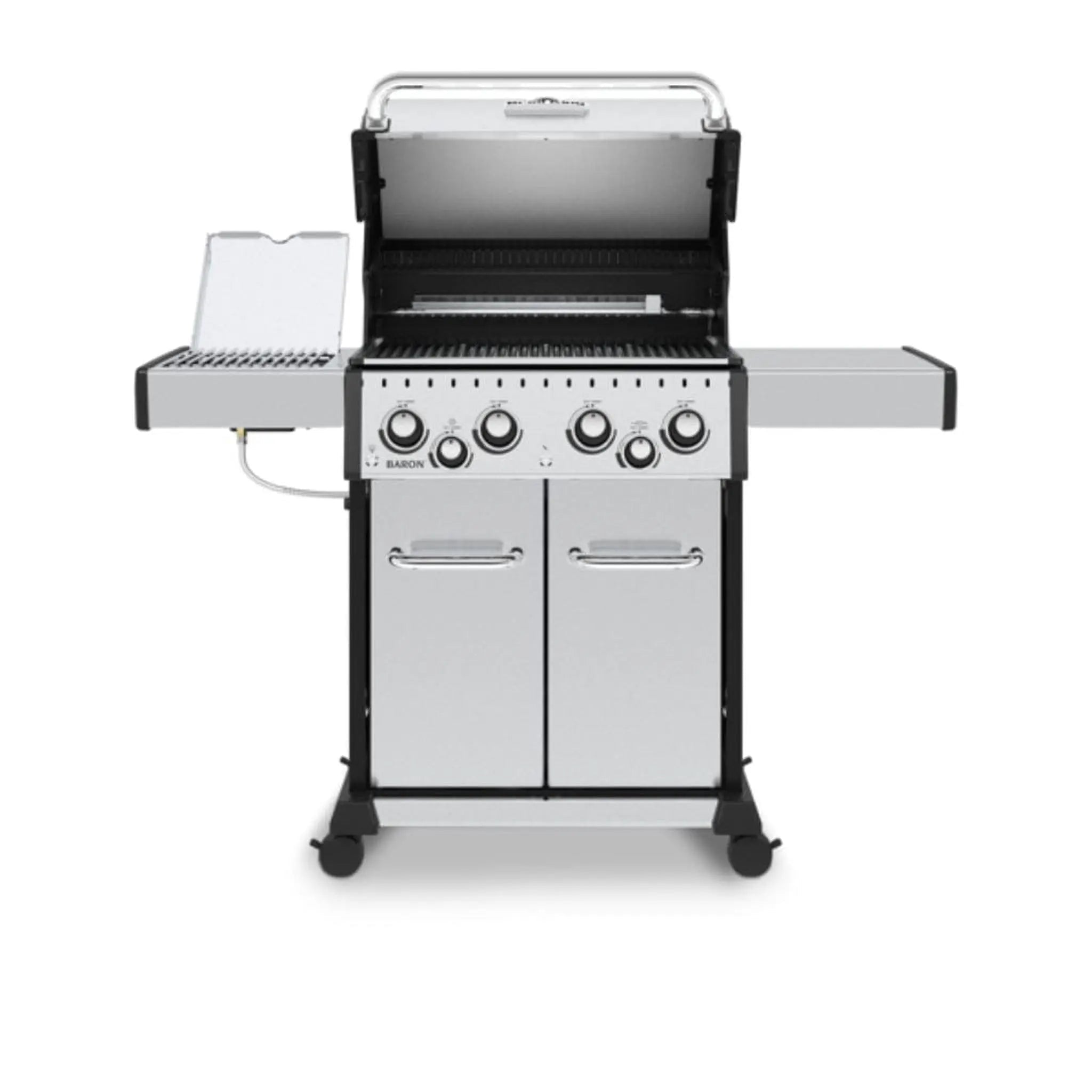 Broil King 57" 4 - Burner Baron S 490 Pro IR Gas Grill w/ Infrared Side Burner & Rear Rotisserie Burner - by Broil King | Buy at Agent BBQ