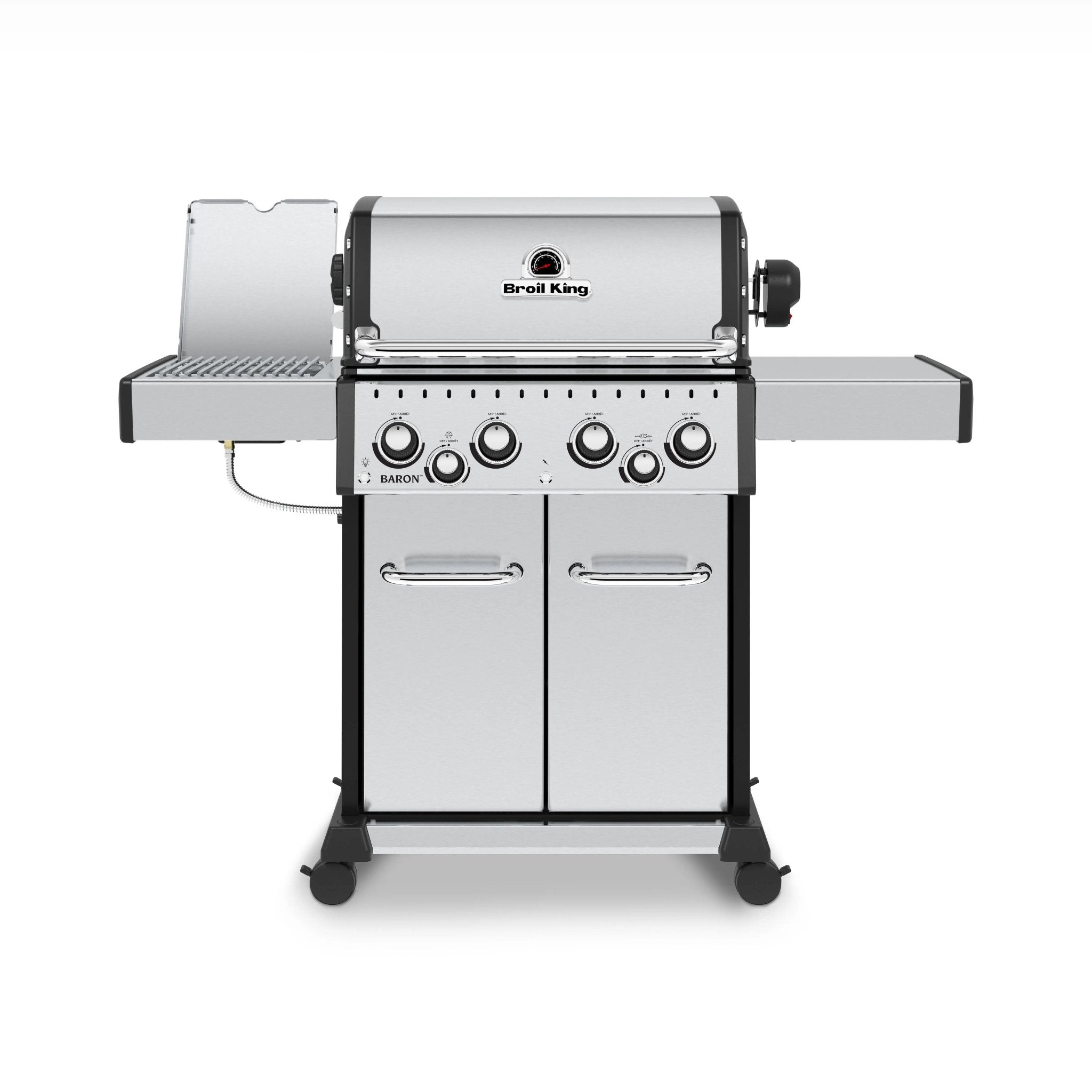 Broil King Baron S 490 PRO IR 4 - Burner Freestanding Grill, w/Rotisserie & Infrared Side Burner - by Broil King | Buy at Agent BBQ