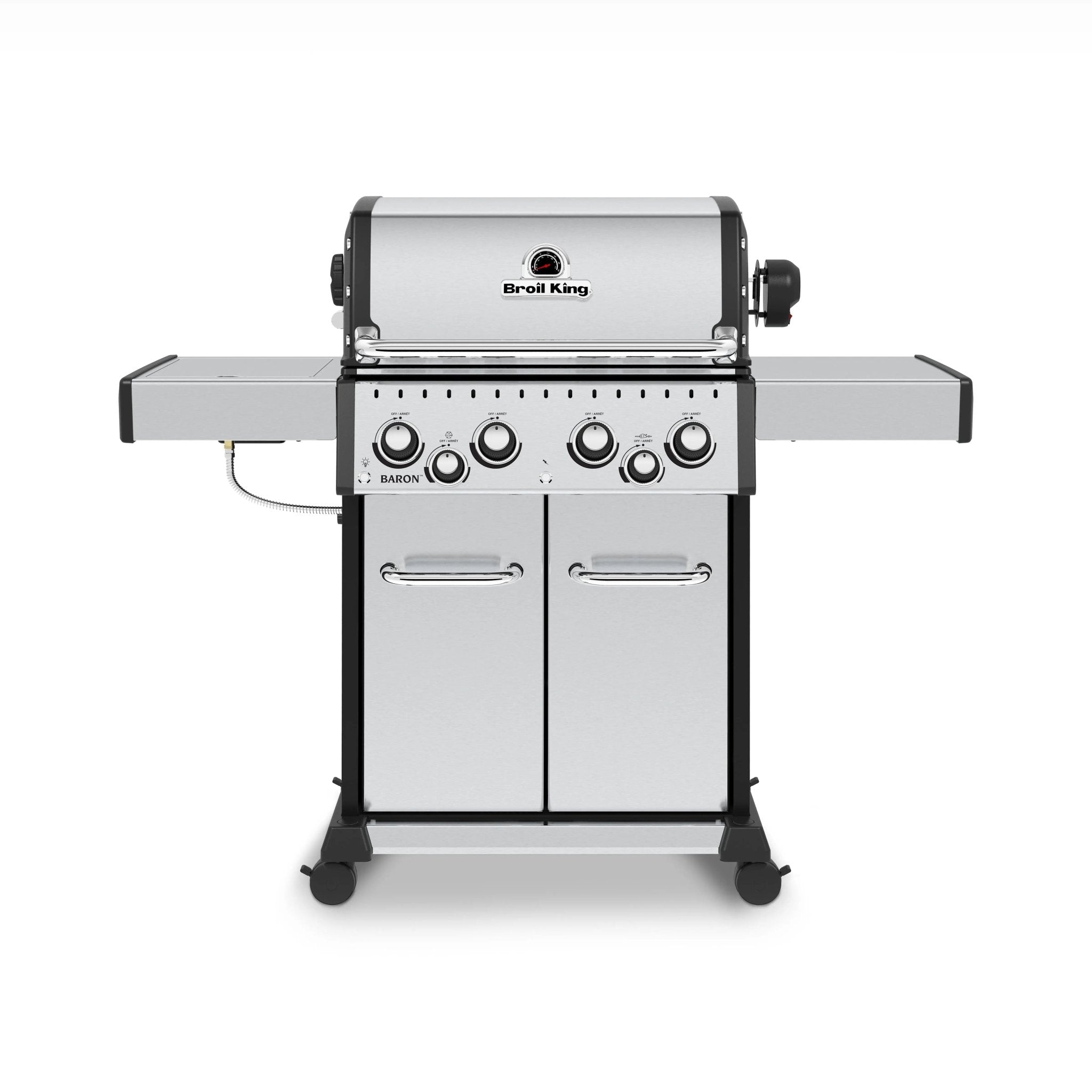 Broil King Baron S 490 PRO IR 4 - Burner Freestanding Grill, w/Rotisserie & Infrared Side Burner - by Broil King | Buy at Agent BBQ
