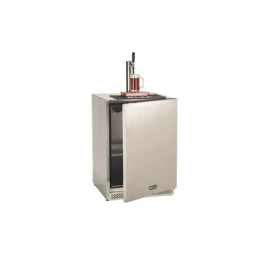 Bull 24" 6.6 Cu. Ft. Outdoor Rated Kegerator with Single Tap - by Bull Grills | Buy at Agent BBQ