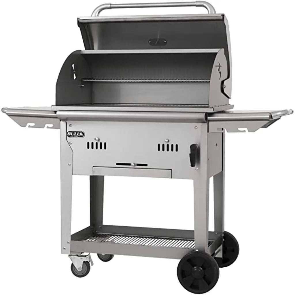 Bull 30" Stainless Steel Bison Freestanding Charcoal Grill - by Bull Grills | Buy at Agent BBQ