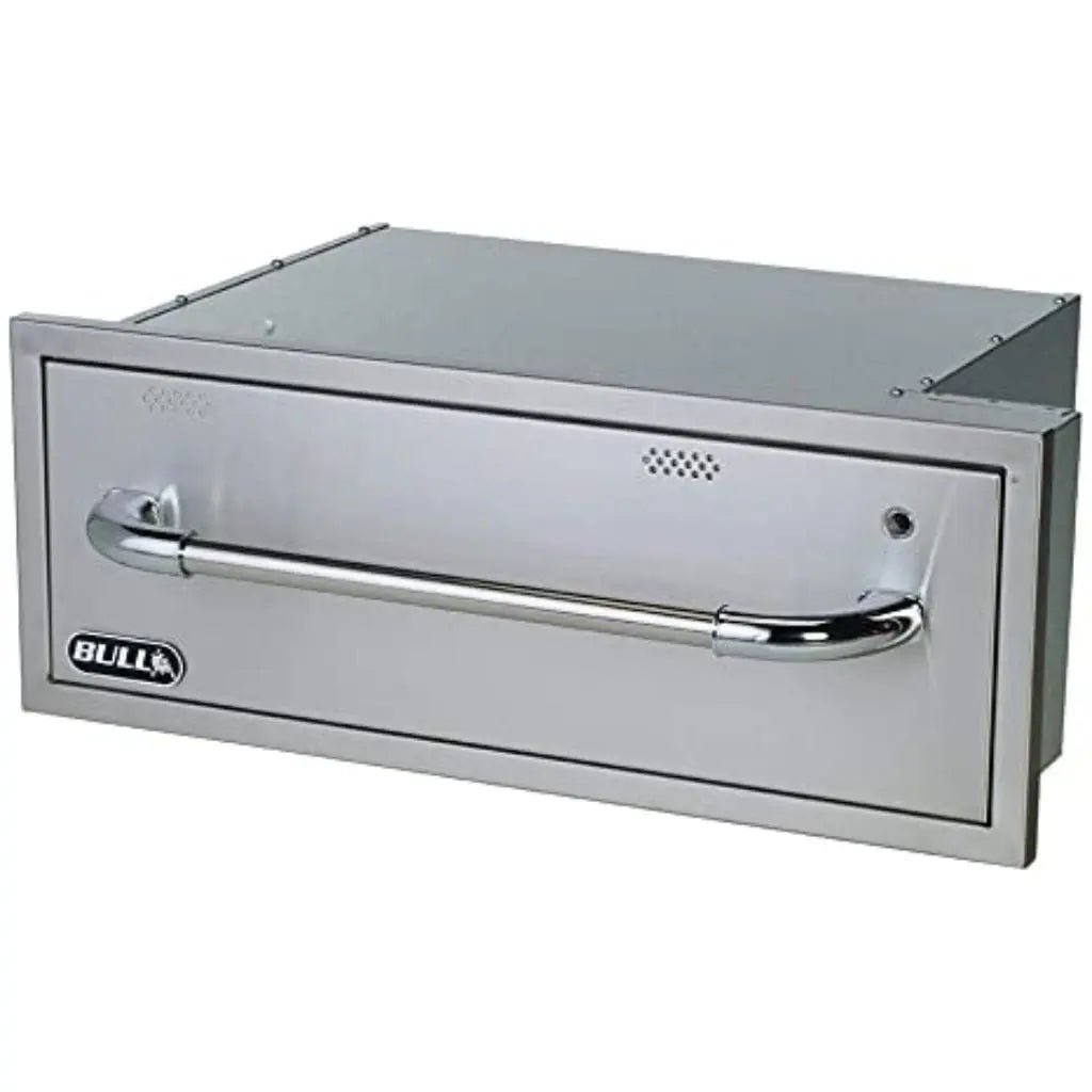 Bull 30" Stainless Steel Warming Access Drawer - by Bull Grills | Buy at Agent BBQ