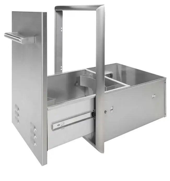 Coyote 18 Inch Trash Bin / Propane Tank Drawer - C3 - POD - Outdoor Kitchens by Coyote Outdoor Living | Buy at Agent BBQ
