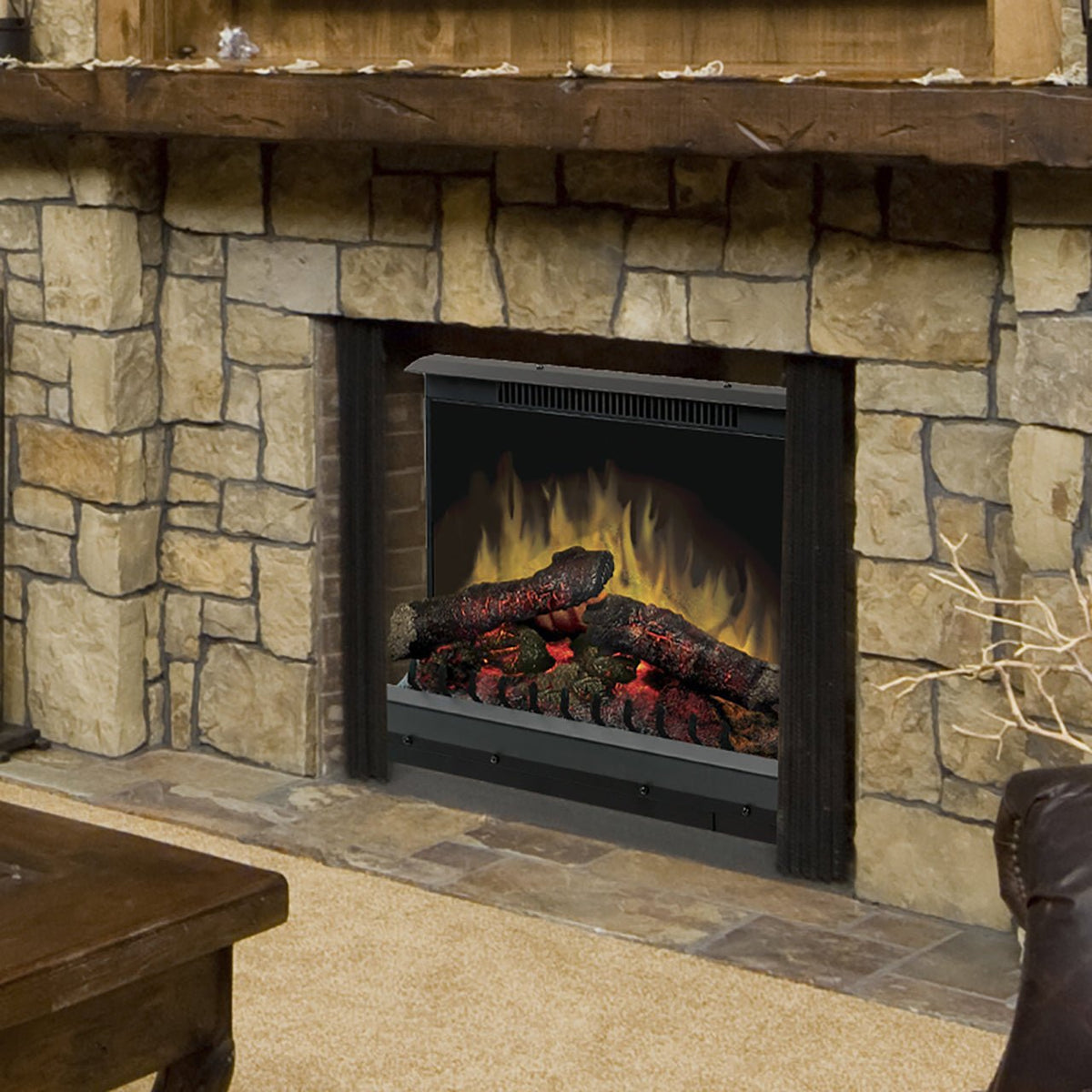 Dimplex Insert Dimplex Deluxe Fireplace Insert with Logs, 23 - Inches - by Dimplex ...