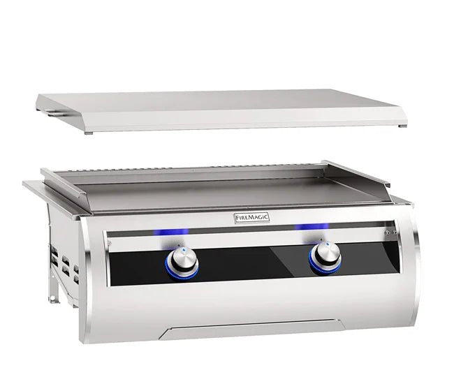 Fire Magic 30" 2 - Burner Echelon Diamond Built - In Gas Griddle w/ Stainless Steel Cover (E660i) - Grill by Fire Magic | Buy at Agent BBQ