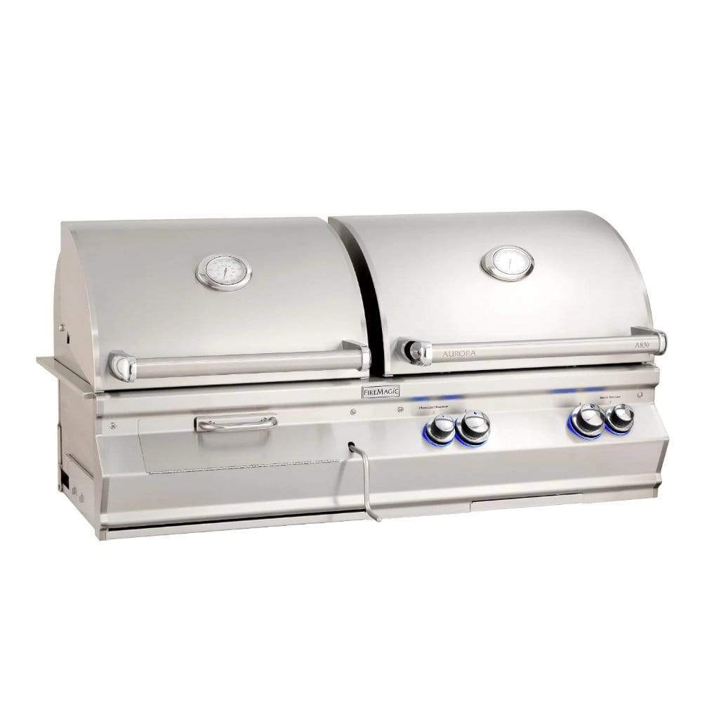 Fire Magic 46" 3 - Burner Aurora Built - In Gas/Charcoal Combo Grills (A830i) - Grill by Fire Magic | Buy at Agent BBQ