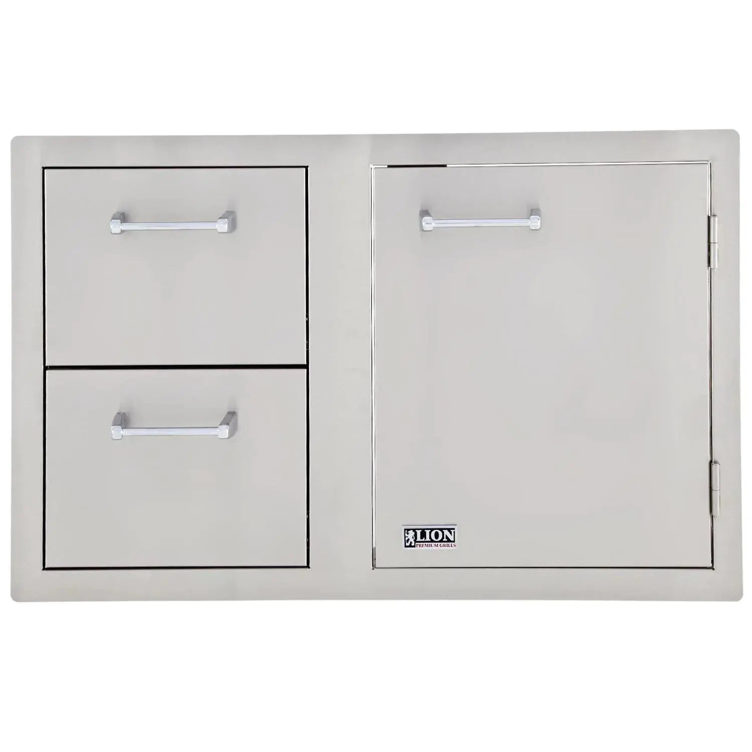 Lion 33 - Inch Access Door & Double Drawer Combo - by Lion Premium Grills | Buy at Agent BBQ
