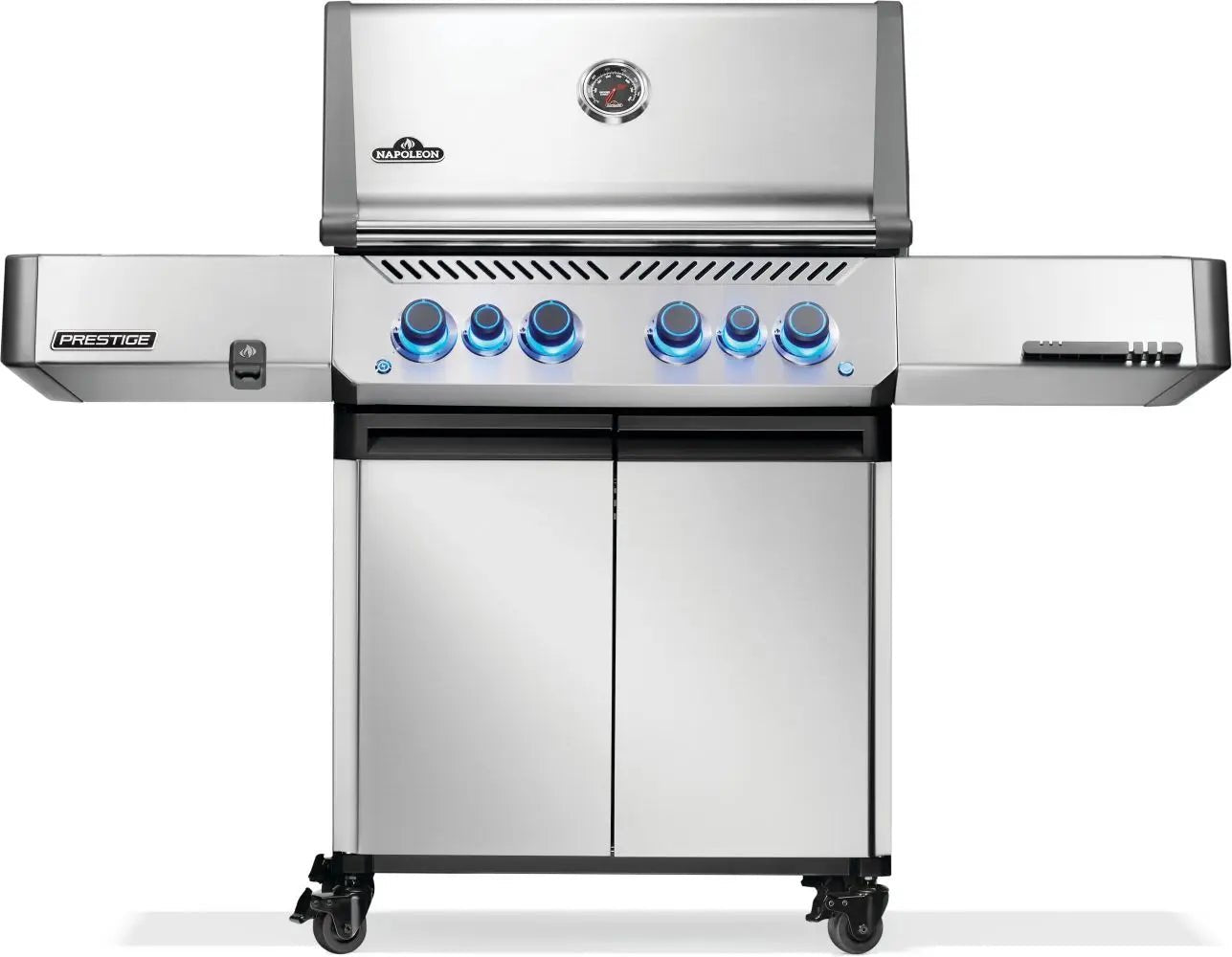 Napoleon Prestige 500 4 - Burner Propane Grill w/ Rotisserie & Side Burner - P500VRSIBSS - Outdoor Grills by Napoleon | Buy at Agent BBQ