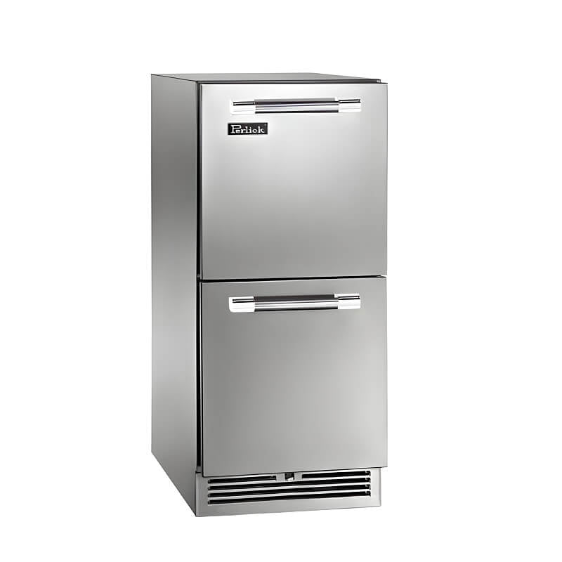 Perlick 15 - Inch Signature Series Stainless Steel Drawer Outdoor Refrigerator with Lock - HP15RO - 4 - 5DL - by Perlick | Buy at Agent BBQ
