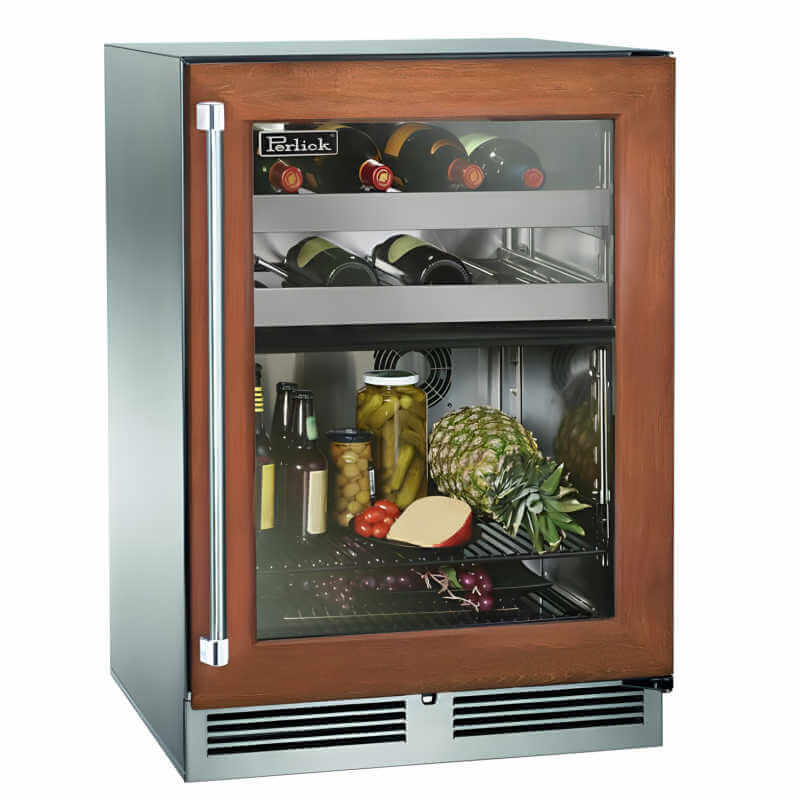 Perlick 24 - Inch Signature Series Panel Ready Glass Door Dual Zone Outdoor Refrigerator/Wine Reserve - HP24CO - 4 - 4 - by Perlick | Buy at Agent BBQ